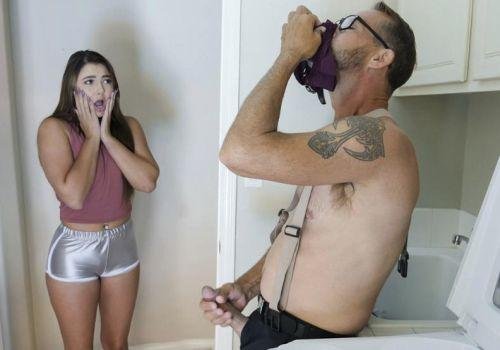 Cha kế cuồng si nội y thiếu nữ, thủ dâm điên loạn